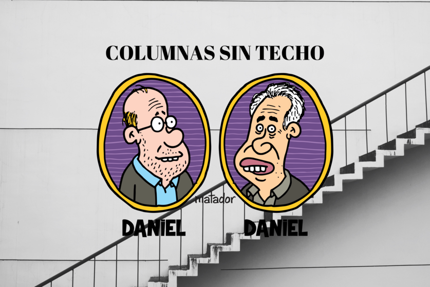 Fotomontaje de la cabecera del proyecto periodístico de Daniel Samper y Daniel Coronell, ´Columnas sin techo´ | EsTransversal