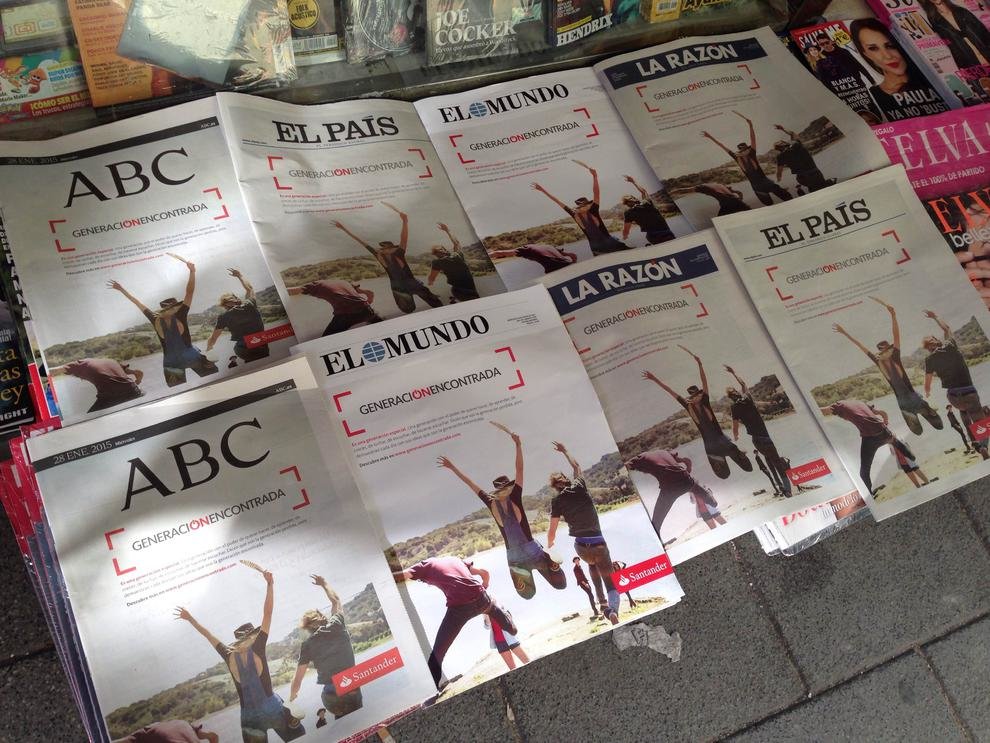 Portadas de periódicos embargadas por bancos