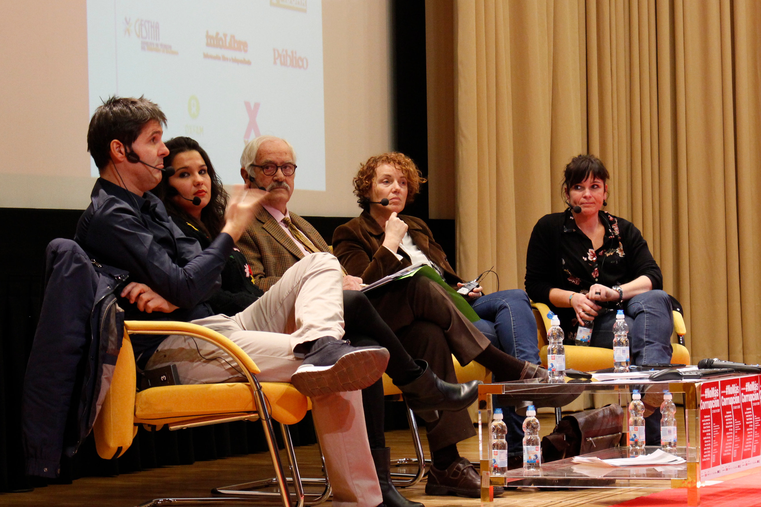 Jesús Cintora, Arantxa Mejías, Mariano Benítez de Lugo, Lara Carrasco y Azahara Peralta | Andrés Herrero