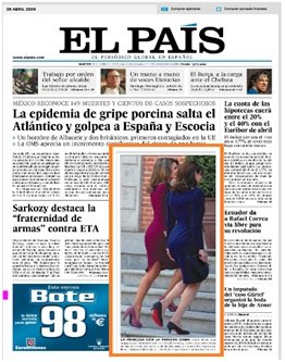Sexualización política y machismo en la portada de El País del 28 de abril del 2009