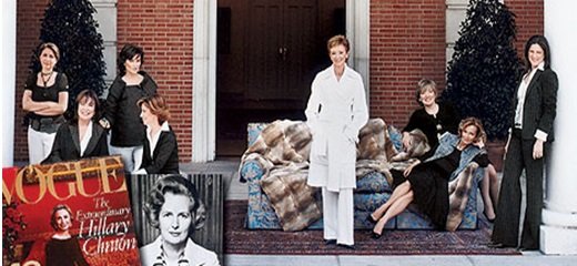 Reportaje de Vogue «Ocho mujeres para la historia», 2004. 