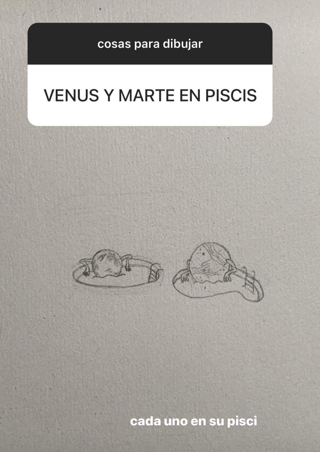Dibujo de Mariang creado en un minuto publicado en su cuenta de Instagram.